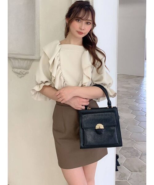 RESEXXY（リゼクシー）の「リングポイントハンドバッグ（ハンドバッグ・レディース・ブラック/ベージュ/ブラウン・FREE）」の22枚目の写真