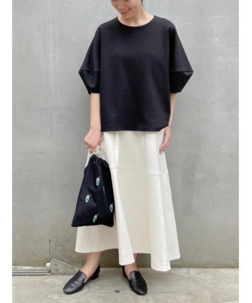 BEARDSLEY（ビアズリー）の「キルト風フレアスカート（スカート・レディース・アイボリー/ブラック・FREE）」の13枚目の写真