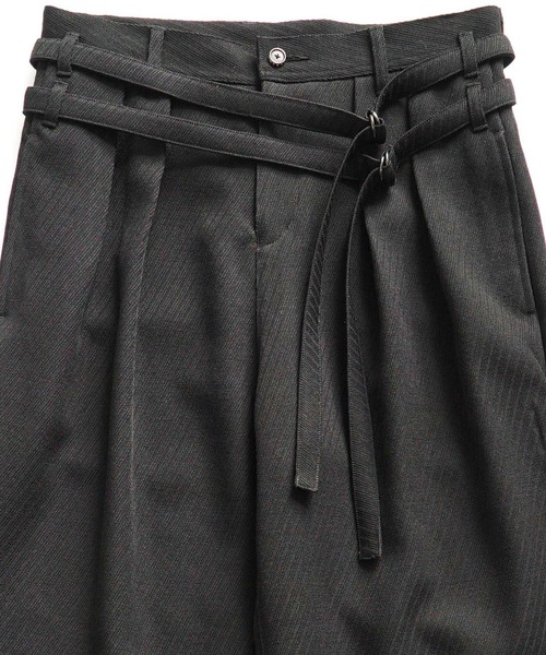 SHAREEF（シャリーフ）の「DOUBLE BELT PANTS（その他パンツ・メンズ・ブラック/ブルー系その他/ホワイト系その他/カーキ・1/2/3）」の7枚目の写真