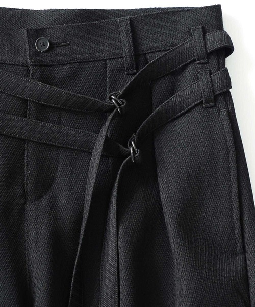 SHAREEF（シャリーフ）の「DOUBLE BELT PANTS（その他パンツ・メンズ・ブラック/ブルー系その他/ホワイト系その他/カーキ・1/2/3）」の8枚目の写真