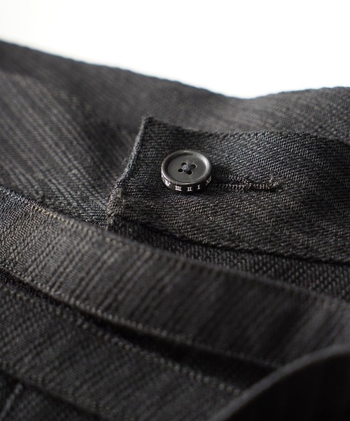 SHAREEF（シャリーフ）の「DOUBLE BELT PANTS（その他パンツ・メンズ・ブラック/ブルー系その他/ホワイト系その他/カーキ・1/2/3）」の9枚目の写真