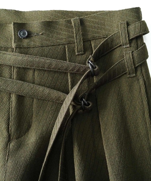 SHAREEF（シャリーフ）の「DOUBLE BELT PANTS（その他パンツ・メンズ・ブラック/ブルー系その他/ホワイト系その他/カーキ・1/2/3）」の15枚目の写真