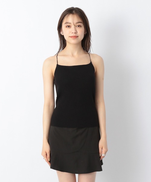 Heather（ヘザー）の「カップツキニットキャミソール_956782（キャミソール・レディース・アイボリー/ブラック/ブルー/ピンク・FREE）」の5枚目の写真