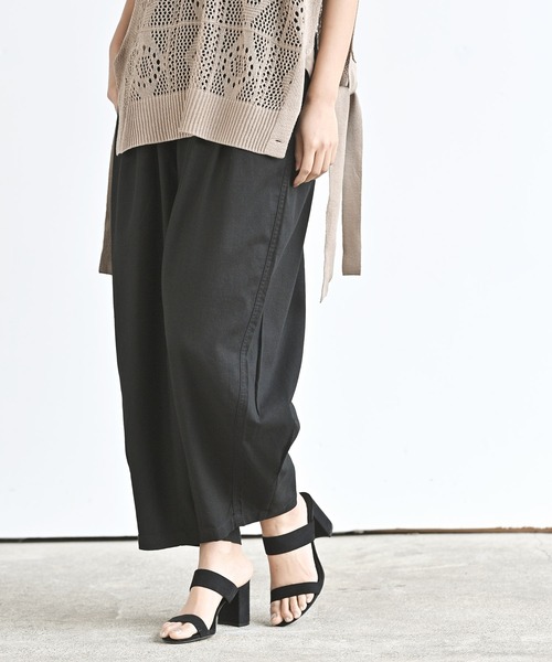 rps（アールピーエス）の「綿麻ワイドバルーンパンツ（その他パンツ・レディース・ブラック/ベージュ系その他/グレイッシュベージュ/ネイビー/ライトベージュ/ライトカーキ・フリー/M）」の2枚目の写真