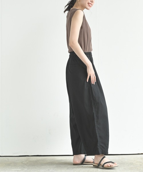 rps（アールピーエス）の「綿麻ワイドバルーンパンツ（その他パンツ・レディース・ブラック/ベージュ系その他/グレイッシュベージュ/ネイビー/ライトベージュ/ライトカーキ・フリー/M）」の7枚目の写真
