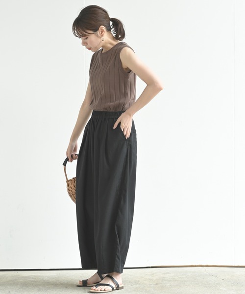 rps（アールピーエス）の「綿麻ワイドバルーンパンツ（その他パンツ・レディース・ブラック/ベージュ系その他/グレイッシュベージュ/ネイビー/ライトベージュ/ライトカーキ・フリー/M）」の21枚目の写真