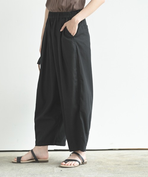 rps（アールピーエス）の「綿麻ワイドバルーンパンツ（その他パンツ・レディース・ブラック/ベージュ系その他/グレイッシュベージュ/ネイビー/ライトベージュ/ライトカーキ・フリー/M）」の12枚目の写真