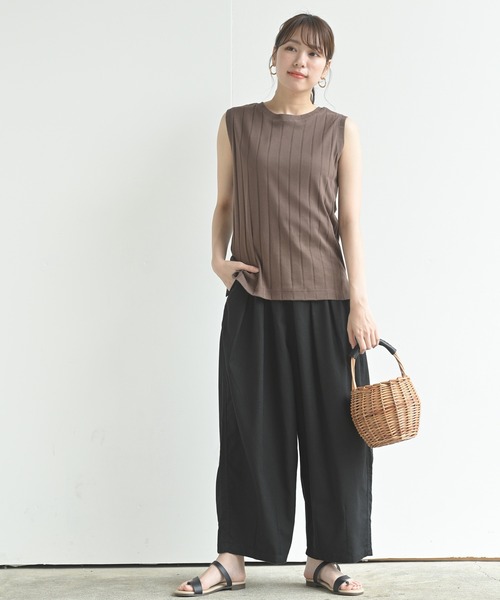 rps（アールピーエス）の「綿麻ワイドバルーンパンツ（その他パンツ・レディース・ブラック/ベージュ系その他/グレイッシュベージュ/ネイビー/ライトベージュ/ライトカーキ・フリー/M）」の8枚目の写真