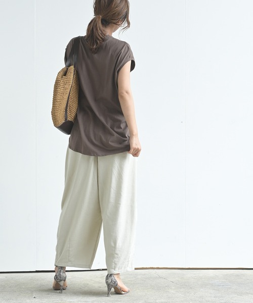 rps（アールピーエス）の「綿麻ワイドバルーンパンツ（その他パンツ・レディース・ブラック/ベージュ系その他/グレイッシュベージュ/ネイビー/ライトベージュ/ライトカーキ・フリー/M）」の22枚目の写真