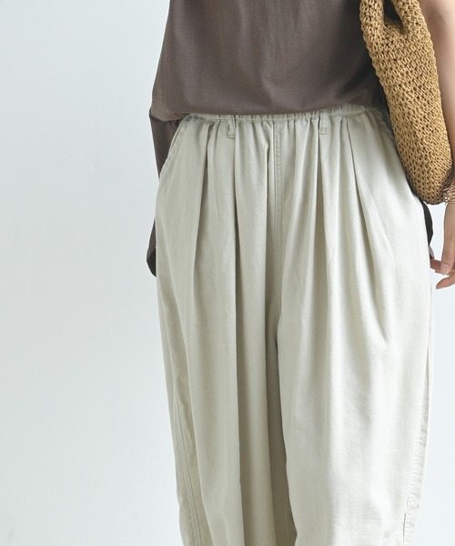 rps（アールピーエス）の「綿麻ワイドバルーンパンツ（その他パンツ・レディース・ブラック/ベージュ系その他/グレイッシュベージュ/ネイビー/ライトベージュ/ライトカーキ・フリー/M）」の9枚目の写真