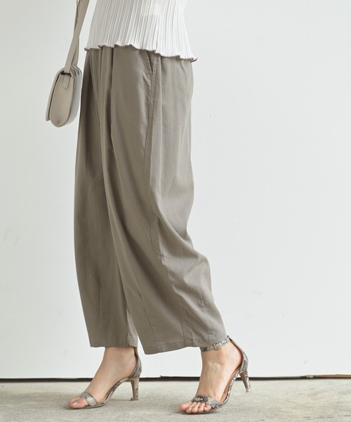 rps（アールピーエス）の「綿麻ワイドバルーンパンツ（その他パンツ・レディース・ブラック/ベージュ系その他/グレイッシュベージュ/ネイビー/ライトベージュ/ライトカーキ・フリー/M）」の14枚目の写真