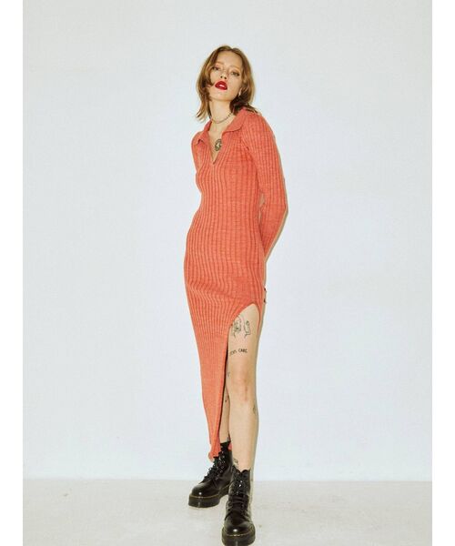 jouetie(ジュエティ)の「スキッパーニットワンピース(ワンピース・レディース・ピンク/パープル/ブラウン・MEDIUM)」の21枚目の写真