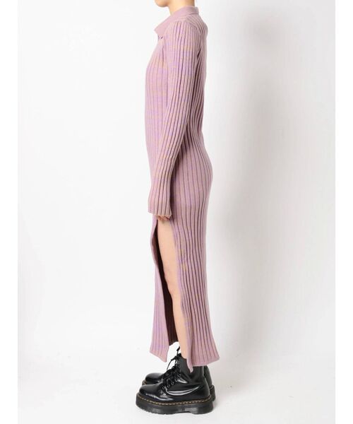 jouetie(ジュエティ)の「スキッパーニットワンピース(ワンピース・レディース・ピンク/パープル/ブラウン・MEDIUM)」の8枚目の写真