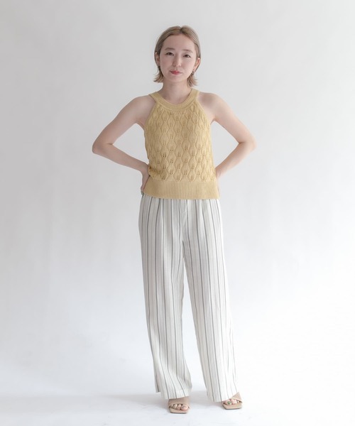 KBF（ケイビーエフ）の「カップ付きアメリカンスリーブニットタンクトップ（ニット/セーター・レディース・ダークブラウン/グレー/ベージュ系その他・ONE）」の10枚目の写真