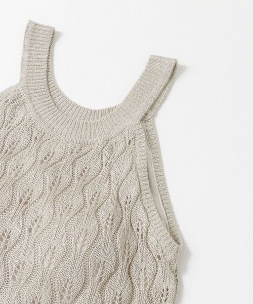 KBF（ケイビーエフ）の「カップ付きアメリカンスリーブニットタンクトップ（ニット/セーター・レディース・ダークブラウン/グレー/ベージュ系その他・ONE）」の20枚目の写真