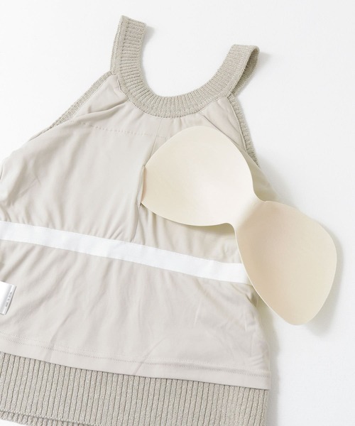 KBF（ケイビーエフ）の「カップ付きアメリカンスリーブニットタンクトップ（ニット/セーター・レディース・ダークブラウン/グレー/ベージュ系その他・ONE）」の21枚目の写真