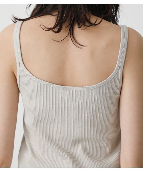 AZUL by moussy（アズールバイマウジー）の「BASIC 2WAY CAMISOLE/ベーシック2WAYキャミソール（キャミソール・レディース・ブラック/ライトベージュ/ホワイト/カーキ・MEDIUM/SMALL）」の17枚目の写真