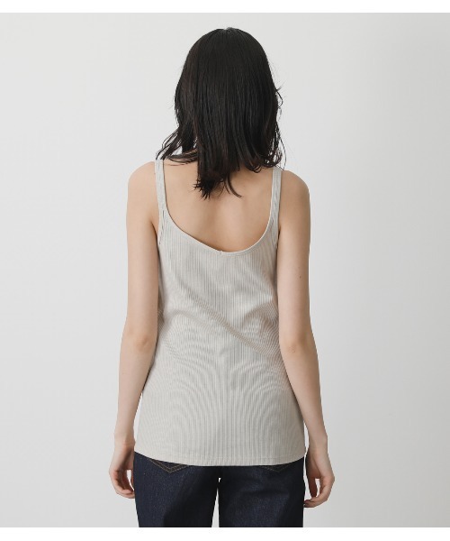 AZUL by moussy（アズールバイマウジー）の「BASIC 2WAY CAMISOLE/ベーシック2WAYキャミソール（キャミソール・レディース・ブラック/ライトベージュ/ホワイト/カーキ・MEDIUM/SMALL）」の5枚目の写真