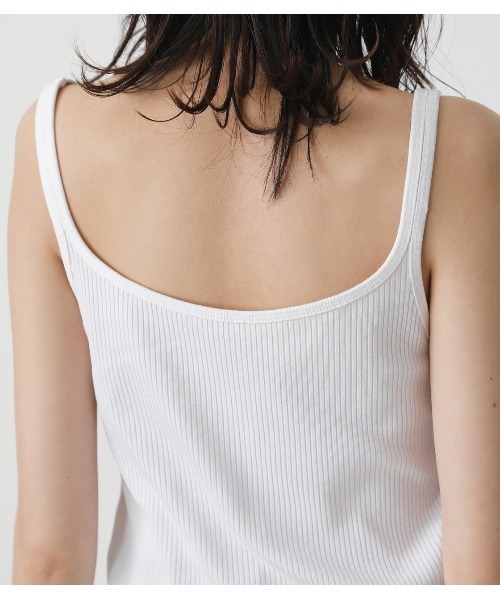 AZUL by moussy（アズールバイマウジー）の「BASIC 2WAY CAMISOLE/ベーシック2WAYキャミソール（キャミソール・レディース・ブラック/ライトベージュ/ホワイト/カーキ・MEDIUM/SMALL）」の18枚目の写真