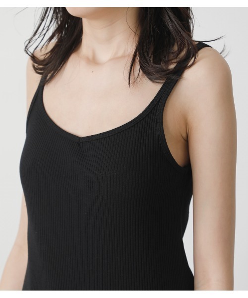 AZUL by moussy（アズールバイマウジー）の「BASIC 2WAY CAMISOLE/ベーシック2WAYキャミソール（キャミソール・レディース・ブラック/ライトベージュ/ホワイト/カーキ・MEDIUM/SMALL）」の22枚目の写真
