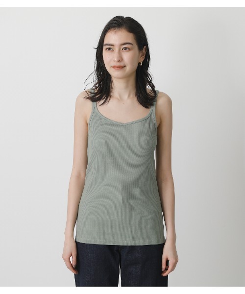 AZUL by moussy（アズールバイマウジー）の「BASIC 2WAY CAMISOLE/ベーシック2WAYキャミソール（キャミソール・レディース・ブラック/ライトベージュ/ホワイト/カーキ・MEDIUM/SMALL）」の11枚目の写真