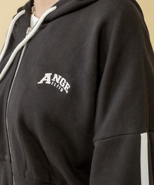 RASVOA(ラスボア)の「【セットアップ着用可】クロップド2ラインパーカー(パーカー・レディース・グレー/グリーン/ブラック・FREE)」の16枚目の写真