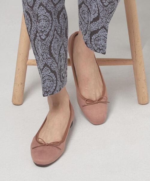 closet story（クローゼットストーリー）の「＜closet story（クローゼットストーリー）＞スクエアトゥ バレエシューズ（バレエシューズ・レディース・レッド/ダークグレー/ベージュ・23cm/23.5cm/24cm/24.5cm）」の3枚目の写真