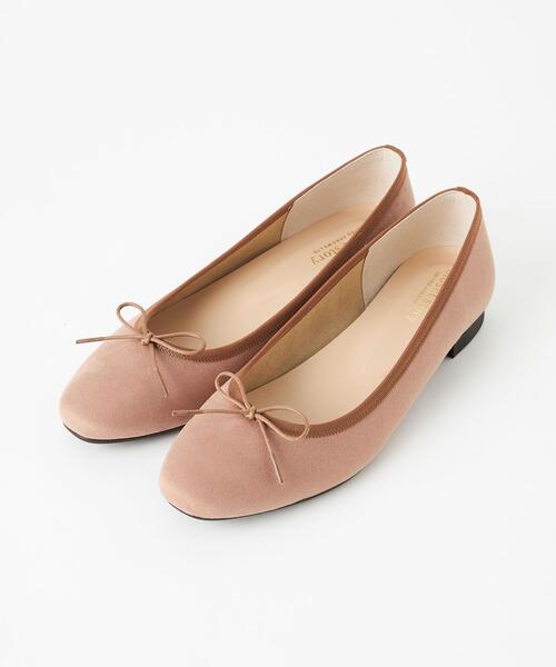 closet story（クローゼットストーリー）の「＜closet story（クローゼットストーリー）＞スクエアトゥ バレエシューズ（バレエシューズ・レディース・レッド/ダークグレー/ベージュ・23cm/23.5cm/24cm/24.5cm）」の4枚目の写真