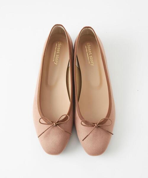 closet story（クローゼットストーリー）の「＜closet story（クローゼットストーリー）＞スクエアトゥ バレエシューズ（バレエシューズ・レディース・レッド/ダークグレー/ベージュ・23cm/23.5cm/24cm/24.5cm）」の10枚目の写真