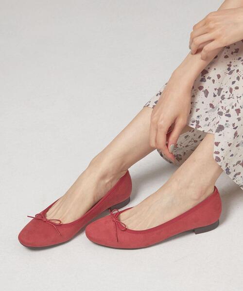 closet story（クローゼットストーリー）の「＜closet story（クローゼットストーリー）＞スクエアトゥ バレエシューズ（バレエシューズ・レディース・レッド/ダークグレー/ベージュ・23cm/23.5cm/24cm/24.5cm）」の13枚目の写真