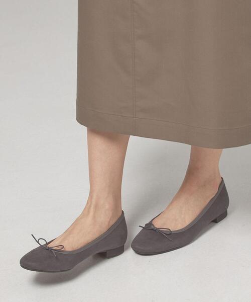 closet story（クローゼットストーリー）の「＜closet story（クローゼットストーリー）＞スクエアトゥ バレエシューズ（バレエシューズ・レディース・レッド/ダークグレー/ベージュ・23cm/23.5cm/24cm/24.5cm）」の15枚目の写真