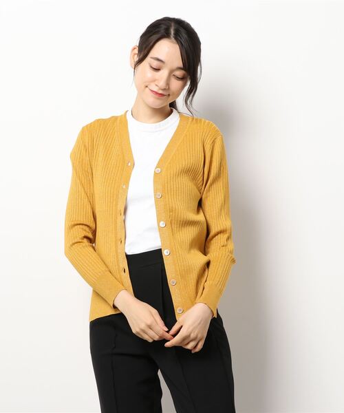 BOSCH（ボッシュ）の「◆ラメミックスワイドリブニットカーデ（Tシャツ/カットソー・レディース・ベージュ/ネイビー/イエロー・38）」の19枚目の写真