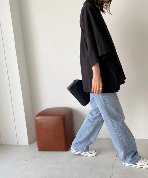 CANAL JEAN(キャナルジーン)の「El mar(エルマール) オーバーサイズ開襟シャツ(シャツ/ブラウス・レディース・グリーン/ブラック/ベージュ/カーキ/ブラウン・ONE SIZE)」の19枚目の写真