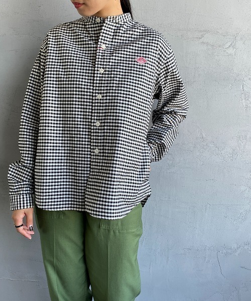 DANTON/ダントン] バンドカラー オックスフォードシャツ（シャツ