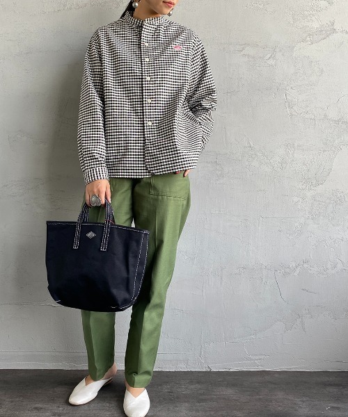 DANTON（ダントン）の「[DANTON/ダントン] バンドカラー オックスフォードシャツ（シャツ/ブラウス・レディース・ブラック/モカ・38/36/34）」の16枚目の写真