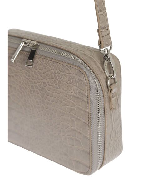 MURUA（ムルーア）の「ラウンドジップショルダーバッグ（ショルダーバッグ・レディース・ブラック/ベージュ・FREE）」の14枚目の写真