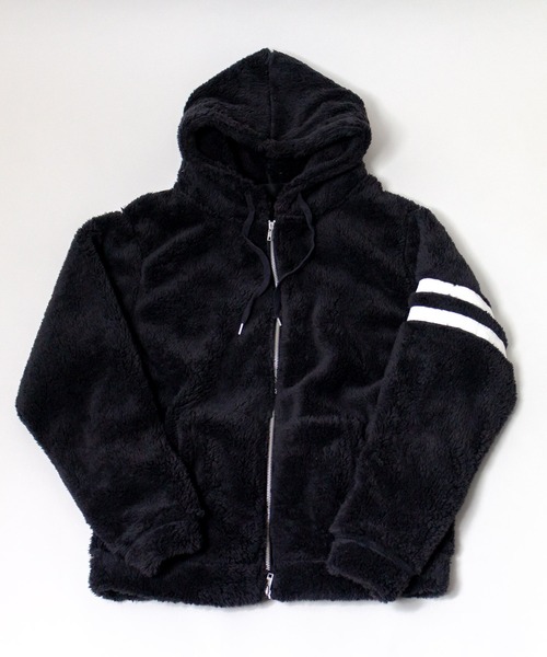 ADPOSION（アドポーション）の「シャギーボアジップパーカー（パーカー・メンズ・チャコールグレー/ベージュ/ネイビー/ブラック・LARGE/MEDIUM）」の19枚目の写真