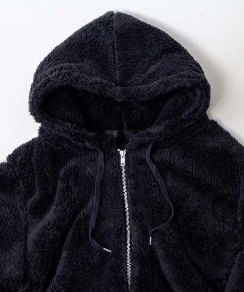 ADPOSION（アドポーション）の「シャギーボアジップパーカー（パーカー・メンズ・チャコールグレー/ベージュ/ネイビー/ブラック・LARGE/MEDIUM）」の10枚目の写真