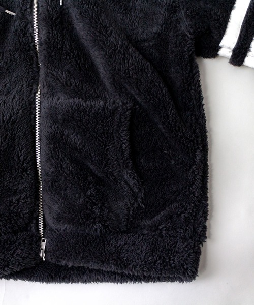 ADPOSION（アドポーション）の「シャギーボアジップパーカー（パーカー・メンズ・チャコールグレー/ベージュ/ネイビー/ブラック・LARGE/MEDIUM）」の8枚目の写真