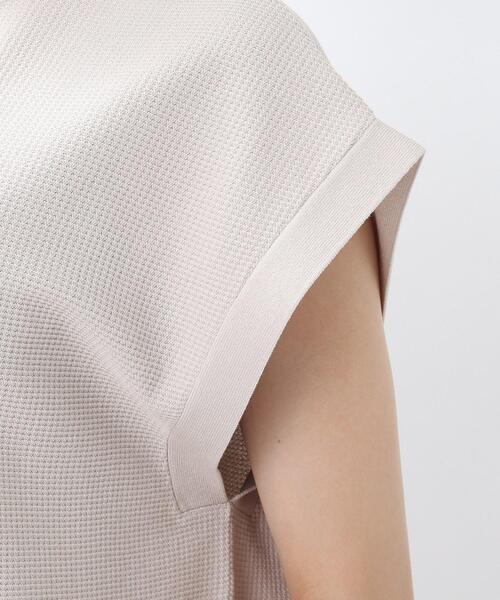 UNTITLED（アンタイトル）の「◆【洗える】コットンエステル ワッフルニットチュニック（チュニック・レディース・グレー系その他/ピンクゴールド/グレー系・02）」の13枚目の写真
