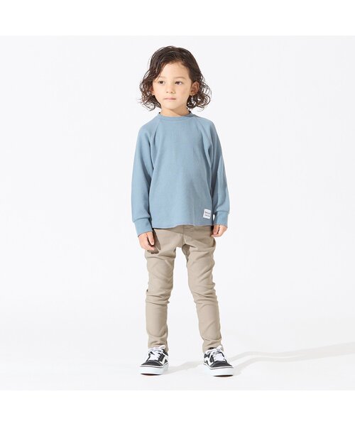 BREEZE（ブリーズ）の「/もっとスキニーパンツ 10分丈_ストレッチ（その他パンツ・キッズ・ベージュ/ブラック/カーキ/マスタード・100/110/150/130/140/90/80/120）」の5枚目の写真