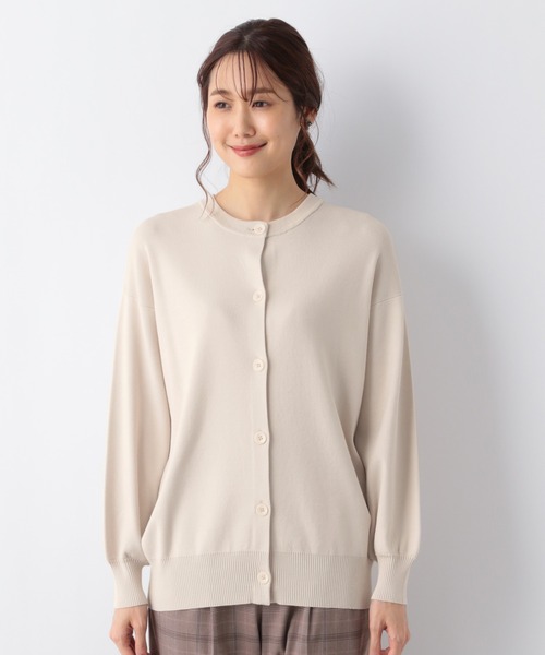 GLOBAL WORK（グローバルワーク）の「洗えるリラックスクルーカーディガン/957964（カーディガン/ボレロ・レディース・ブラック/ダークグリーン/アイボリー/ホワイト系その他/イエロー系その他・MEDIUM/LARGE）」の20枚目の写真