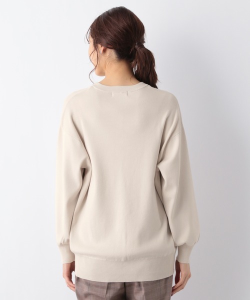 GLOBAL WORK（グローバルワーク）の「洗えるリラックスクルーカーディガン/957964（カーディガン/ボレロ・レディース・ブラック/ダークグリーン/アイボリー/ホワイト系その他/イエロー系その他・MEDIUM/LARGE）」の15枚目の写真