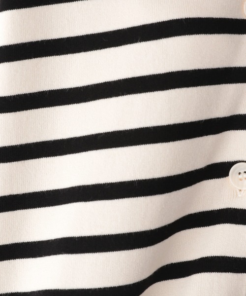 GLOBAL WORK（グローバルワーク）の「洗えるリラックスクルーカーディガン/957964（カーディガン/ボレロ・レディース・ブラック/ダークグリーン/アイボリー/ホワイト系その他/イエロー系その他・MEDIUM/LARGE）」の7枚目の写真