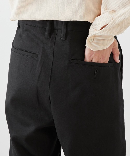 Craft Nicholson(クラフトニコルソン)の「ストレッチカツラギ タックワイドチノパンツ(チノパンツ・メンズ・ストライプ/ブラウン系その他/ネイビー/グレー系その他/グレー系その他2/ブラック・L/S/M)」の12枚目の写真