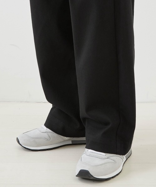 Craft Nicholson(クラフトニコルソン)の「ストレッチカツラギ タックワイドチノパンツ(チノパンツ・メンズ・ストライプ/ブラウン系その他/ネイビー/グレー系その他/グレー系その他2/ブラック・L/S/M)」の13枚目の写真