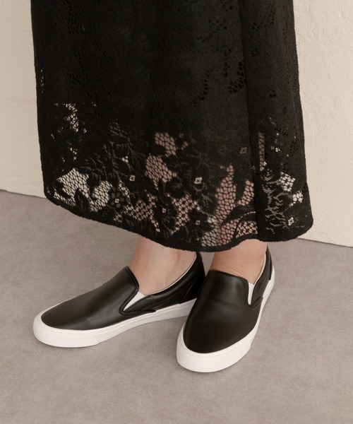 RODE SKO（ロデスコ）の「晴雨兼用スリッポン（スリッポン・レディース・ブラック/アニマル・38/36/37）」の6枚目の写真