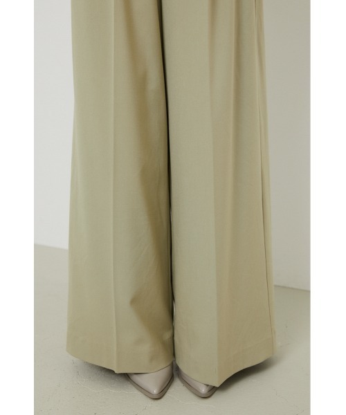 rienda(リエンダ)の「ロングワイドパンツ(スラックス・レディース・ライトグリーン/ブラック/ライトベージュ・SMALL/MEDIUM)」の20枚目の写真