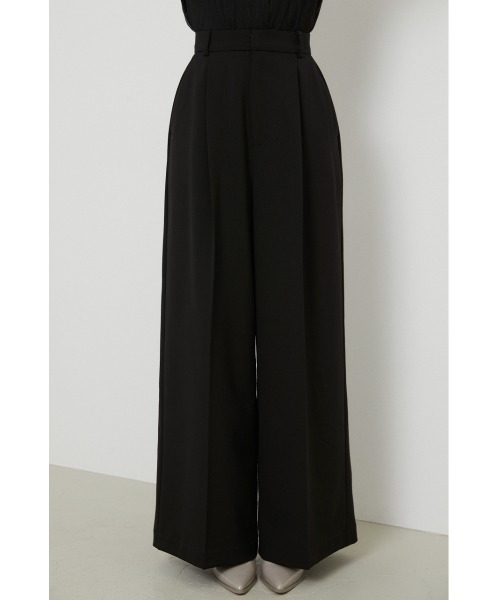 rienda(リエンダ)の「ロングワイドパンツ(スラックス・レディース・ライトグリーン/ブラック/ライトベージュ・SMALL/MEDIUM)」の13枚目の写真