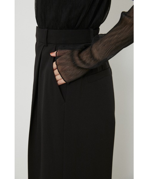 rienda(リエンダ)の「ロングワイドパンツ(スラックス・レディース・ライトグリーン/ブラック/ライトベージュ・SMALL/MEDIUM)」の16枚目の写真